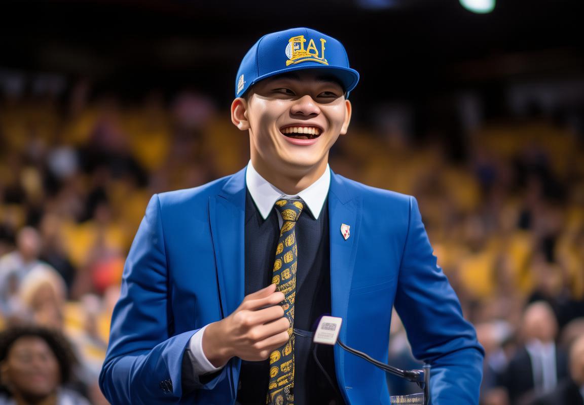 杨瀚森ESPN模拟选秀第41顺位被勇士选中 崔永熙现场加油打气